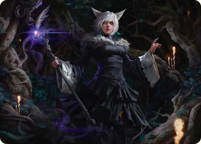 Magic 21/53 - Y'shtola, Night's Blessed Art Card [FINAL FANTASY: Art Series] [Non-Stamped]