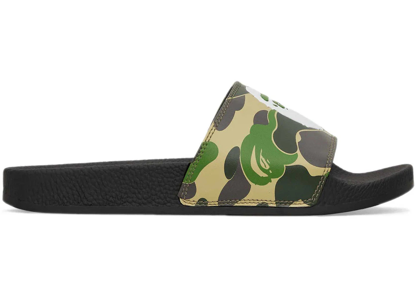 BAPE A Bathing Ape ABC Camo Slide Green