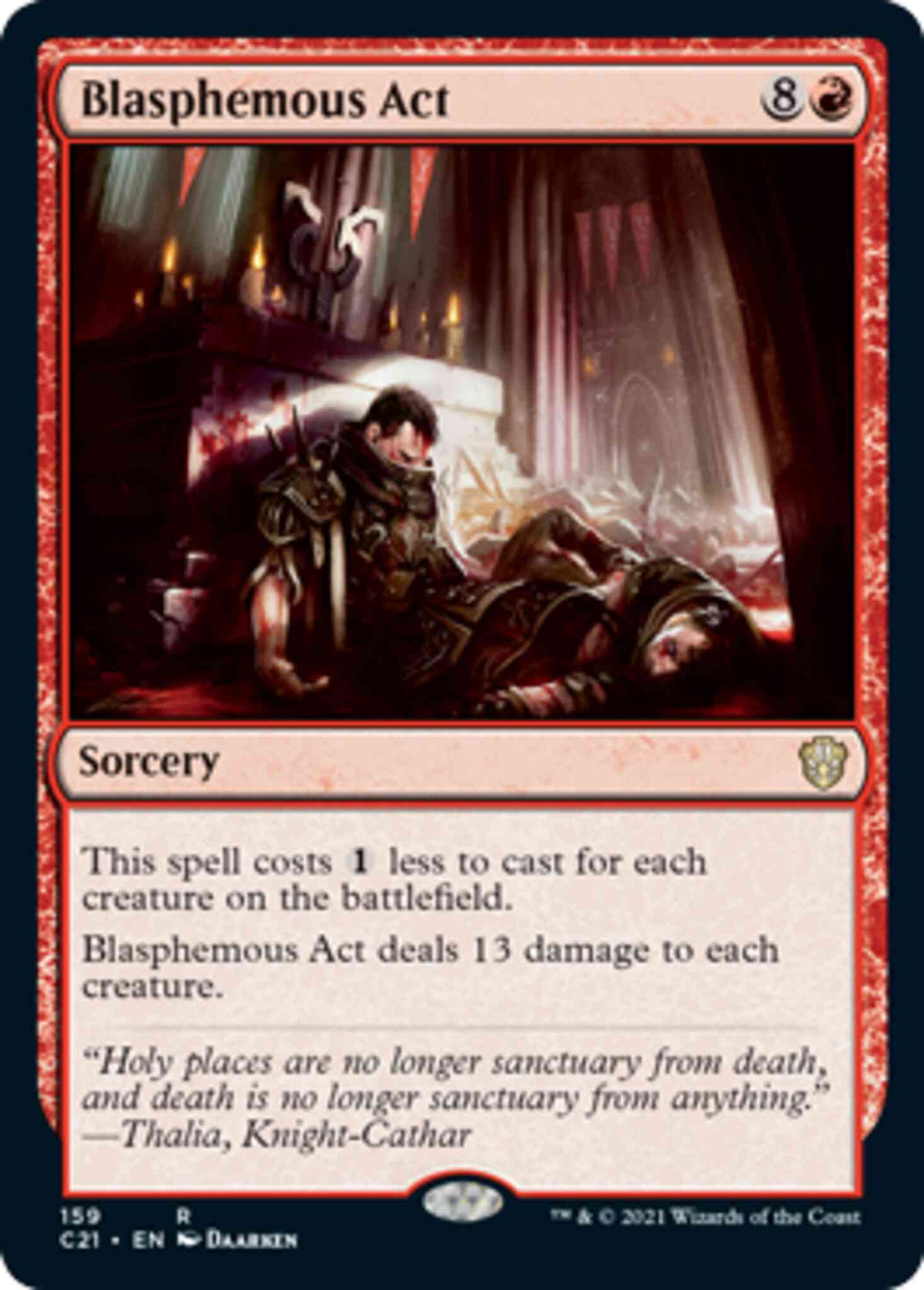 Blasphemous act 159 – Magic Blasphemous Act [159] [Commander 2021] [Non-Foil]