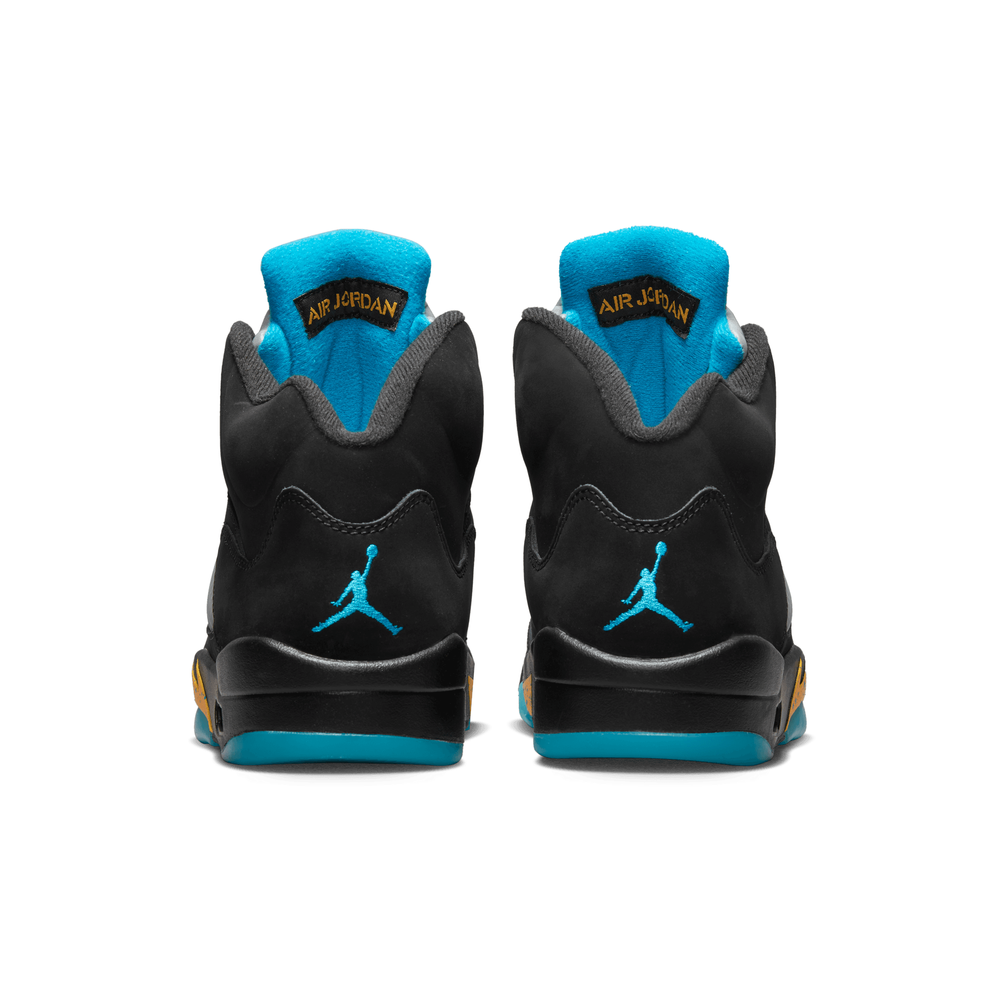 Jordan | AIR JORDAN 5 RETRO { BLACK/AQUATONE-TAXI - view 2