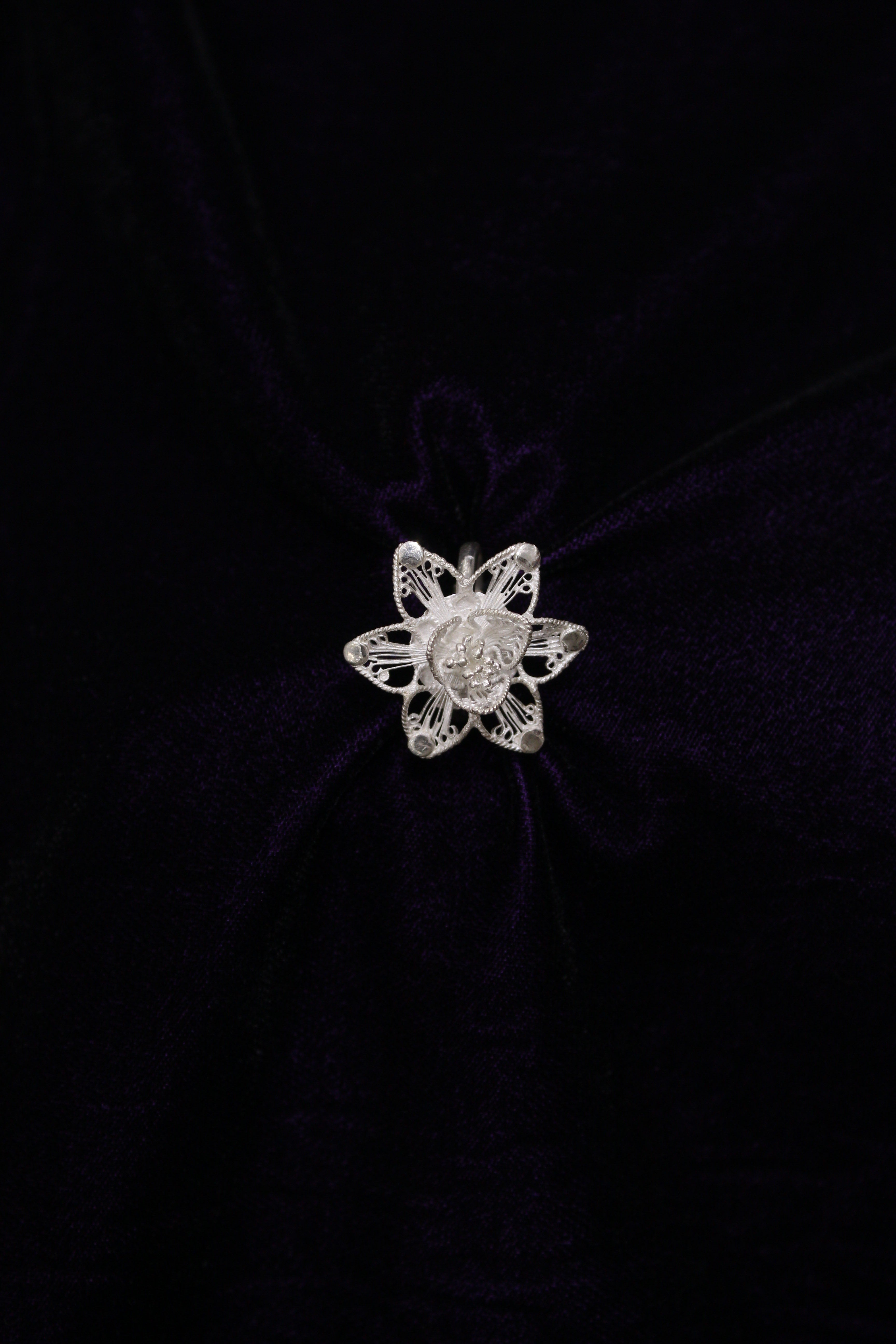 Indianvillez Women's Tarakasi Silver Filigree Ring - view 3