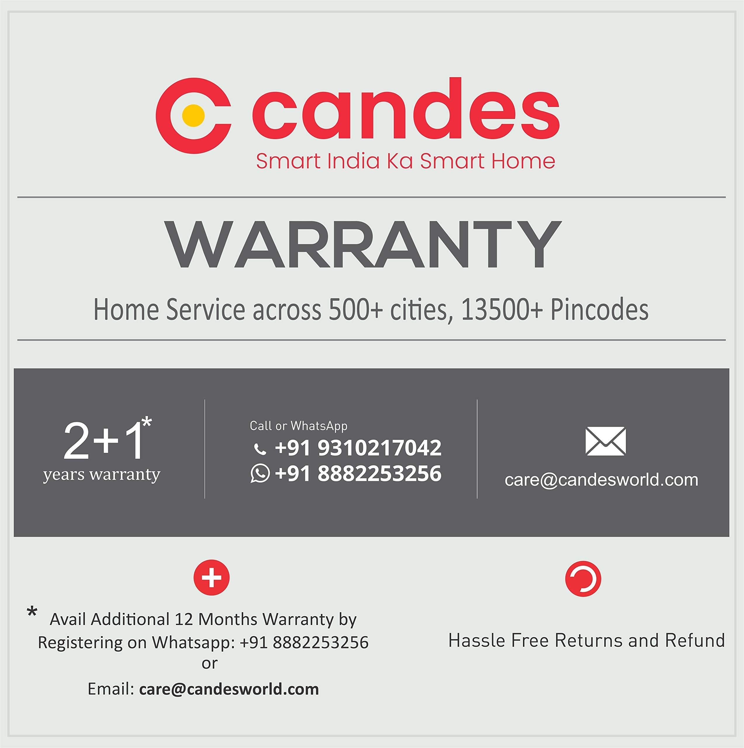 Candes TINNY 600 mm / 24 Inch High Speed 4 Blade Ceiling Fan with 2 Yrs. Warranty Brown (Pack of 1 Glossy Brown) - view 5