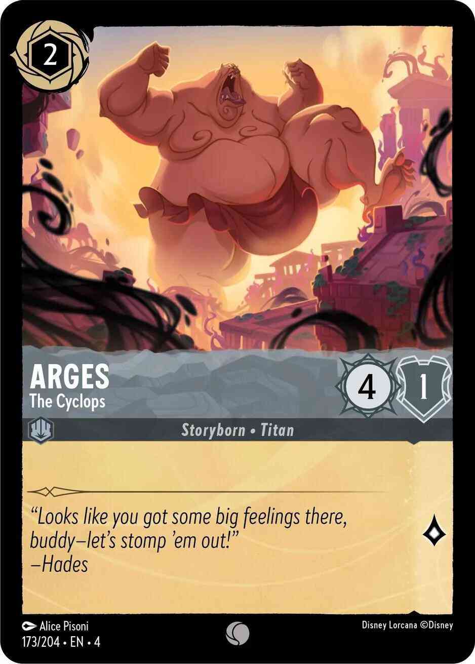 Return non-foil – Lorcana Arges - The Cyclops - 173/204 [Ursula's Return] [Non-Foil]