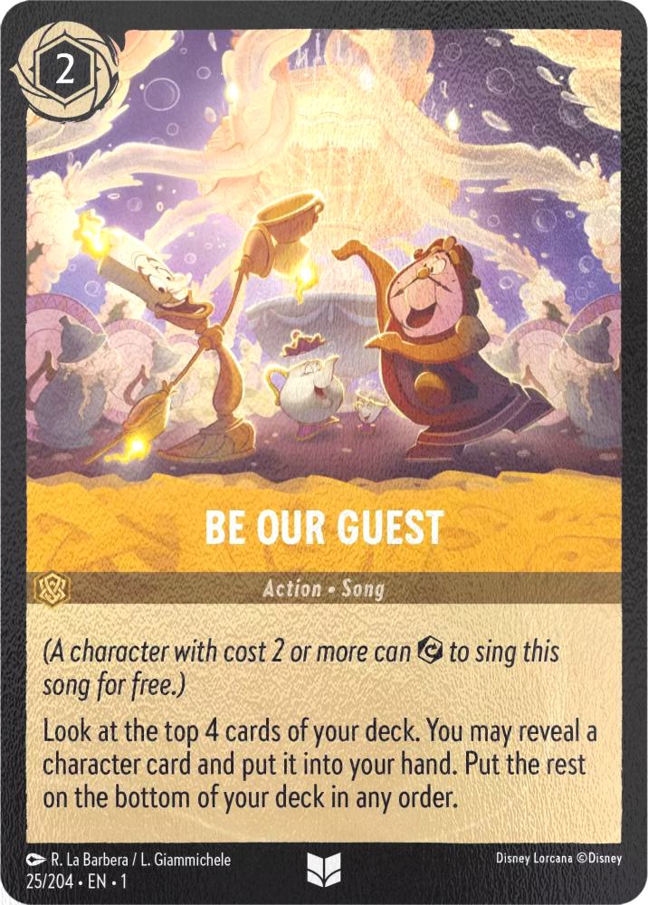 Lorcana Be Our Guest - 25/204 [The First Chapter] [Cold Foil]