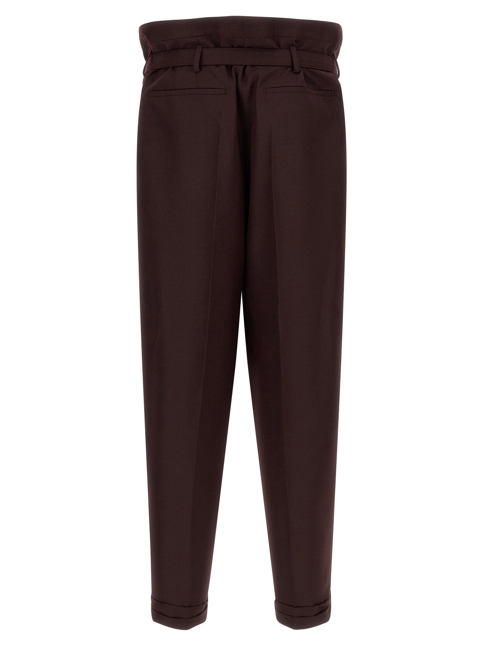 Saint Laurent Paper-bag Pants – 100% wool - view 2
