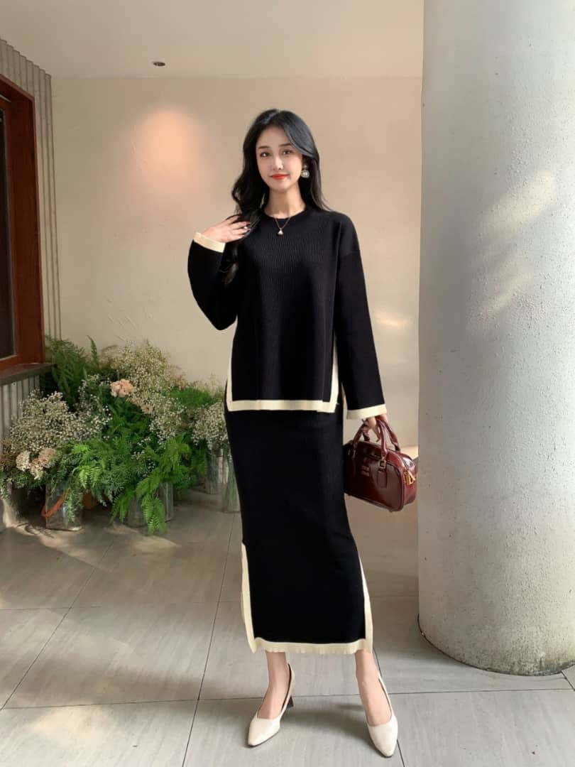 Alamode By Akanksha Penelope Winter Coord Set - Set of Sweater and Skirt - view 2