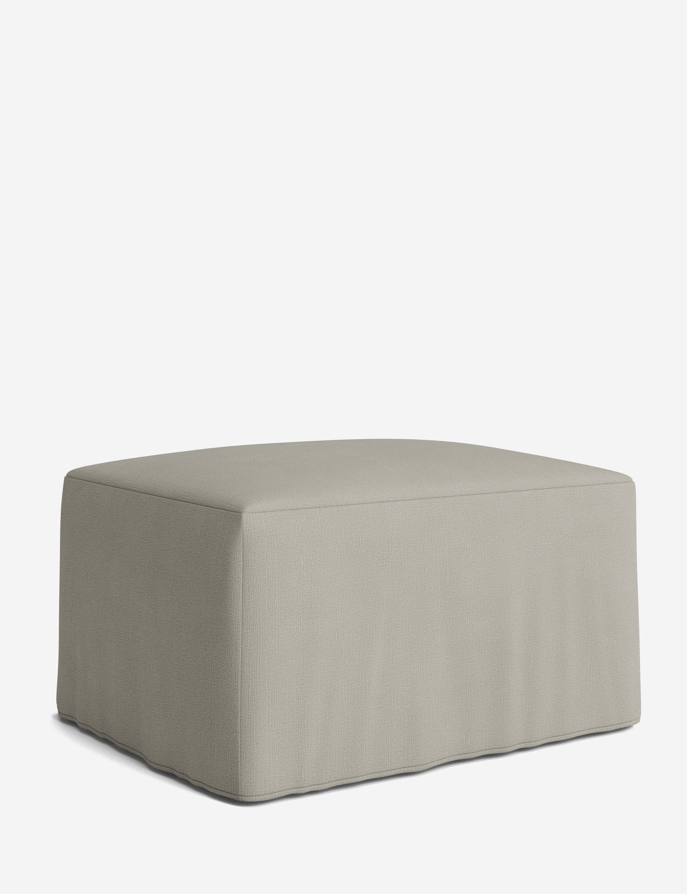 Lulu and Georgia Portola Slipcover Ottoman - view 186