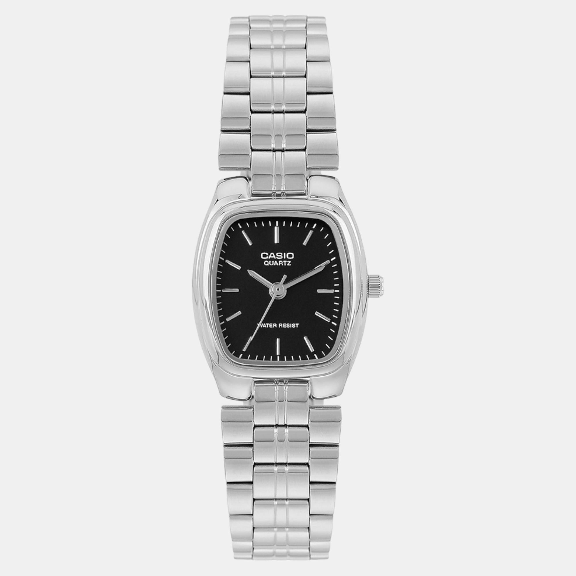 Casio Enticer Women Quartz Black Dial Analog Stainless Steel Watch A2270