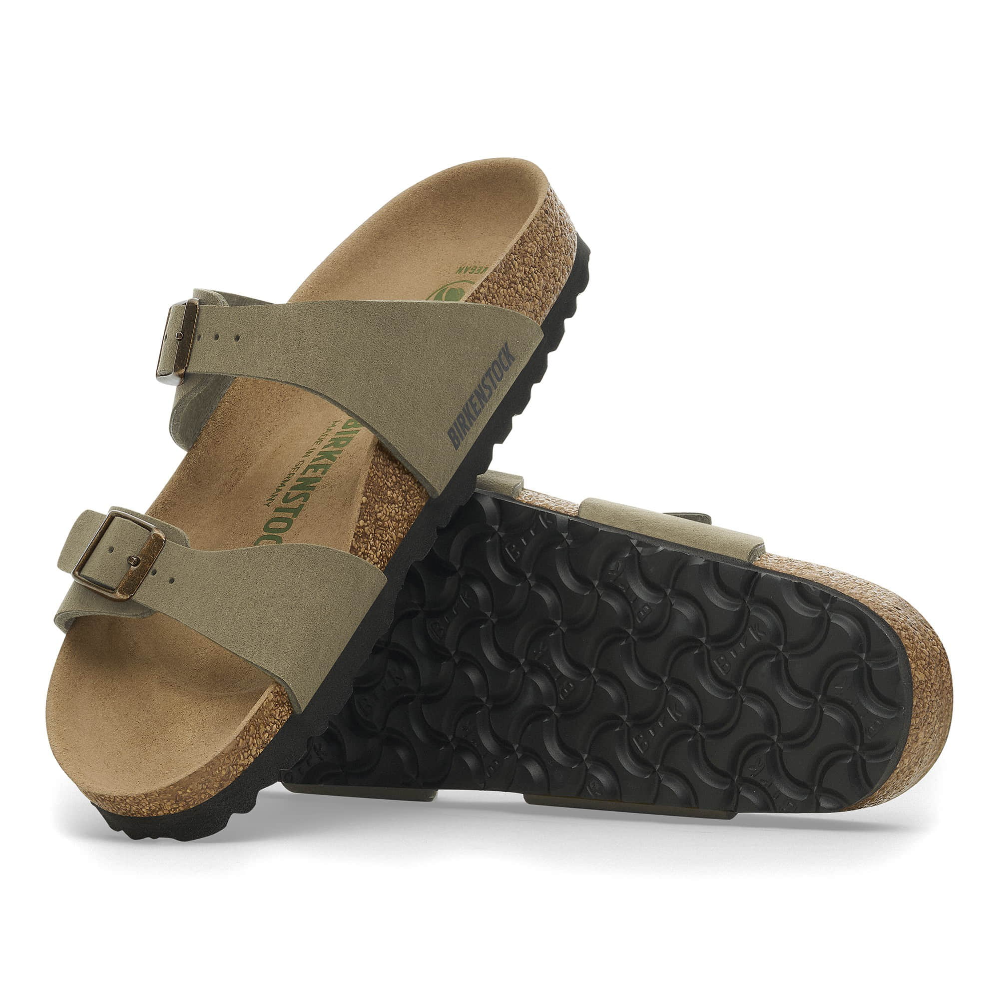 Birkenstock Sydney Synthetik – Green Green/Soft Birki Vegan Pine Green