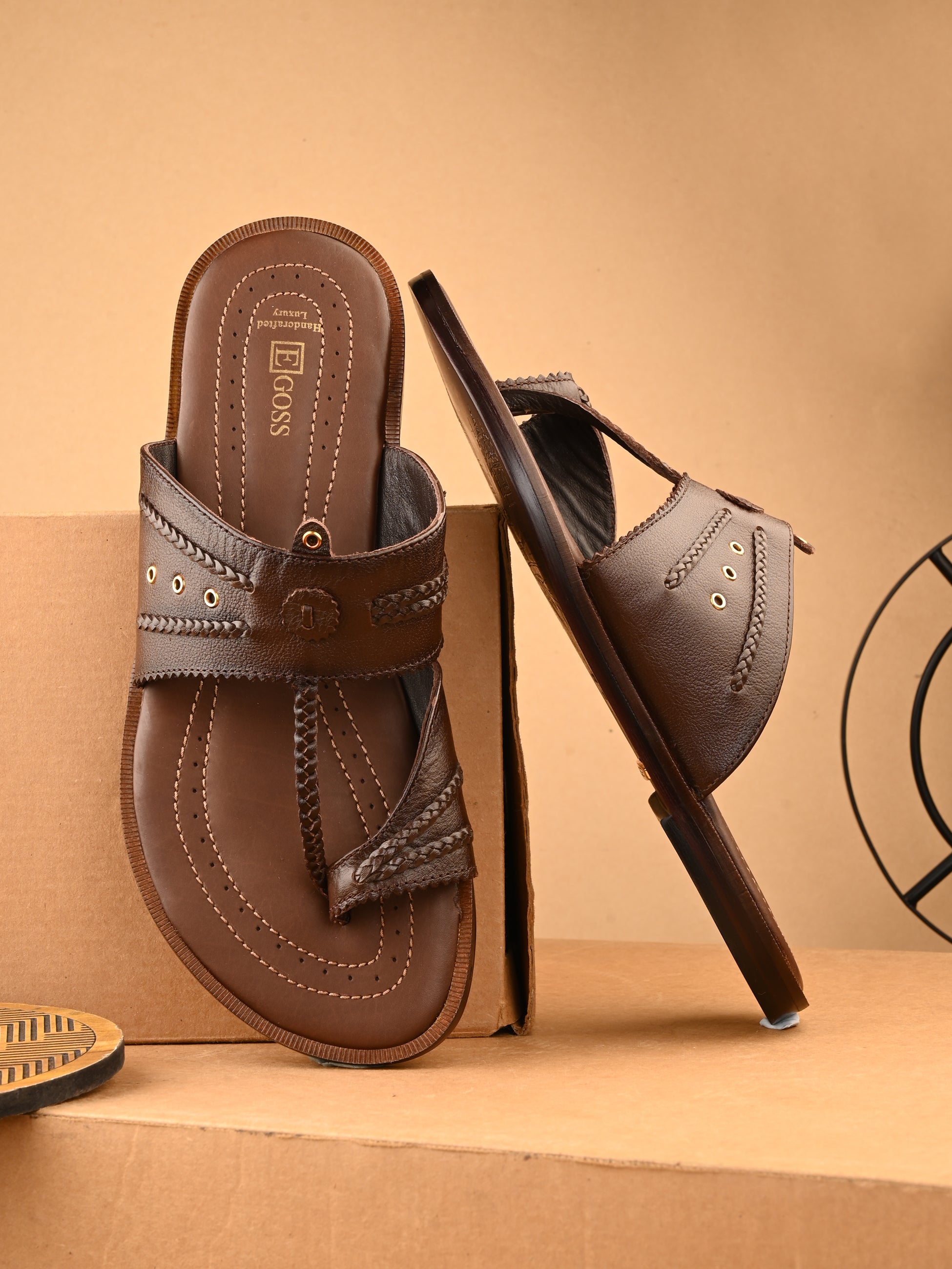 Egoss Shoes Egoss Kolhapuri Slippers For Men - view 2