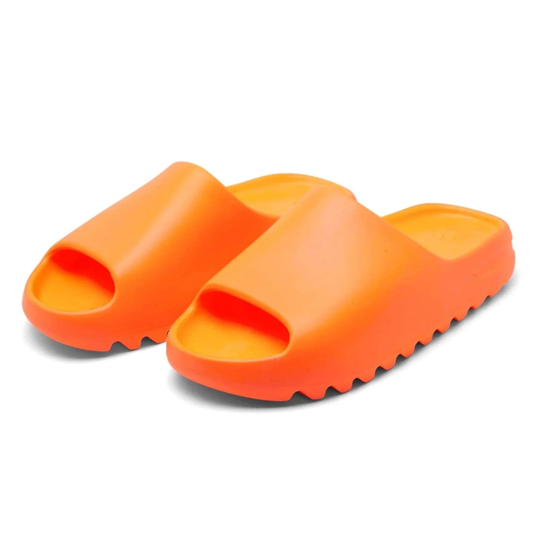 Cop Underdog Adidas Yeezy Slide "Enflame" Orange - view 2