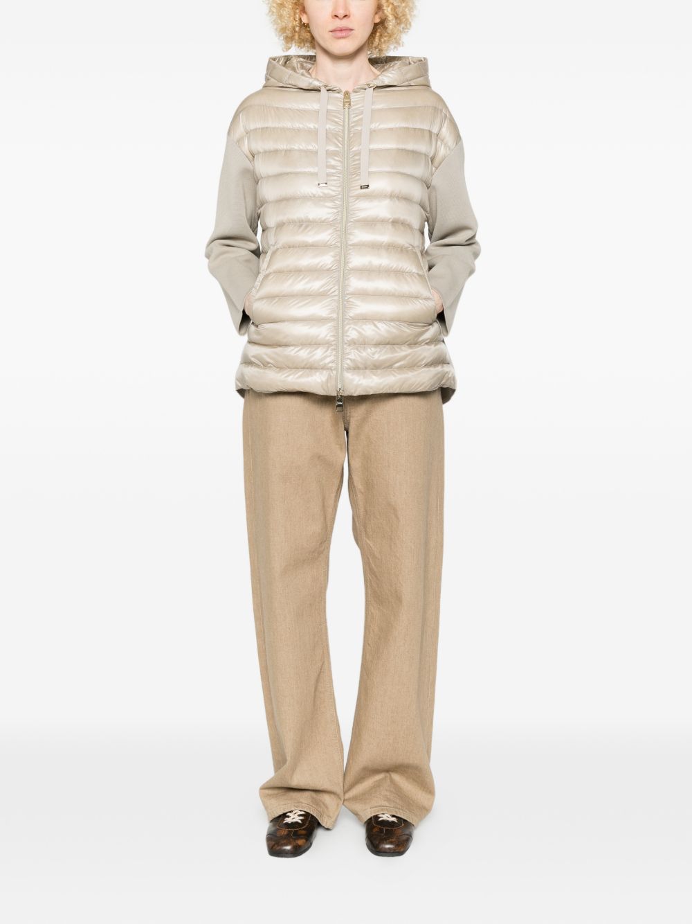Herno Cotton and nylon down jacket - view 2