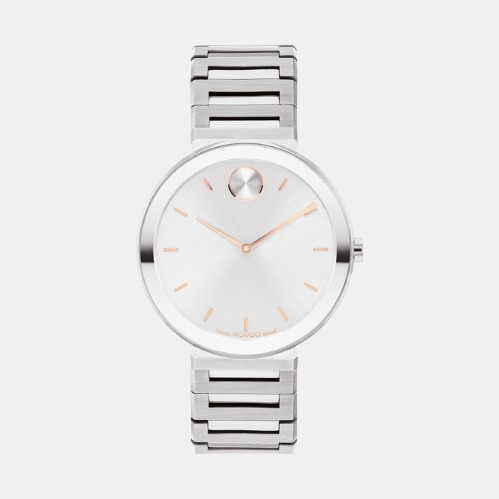 Movado Bold Women Quartz Silver Dial Analog Stainless Steel Watch 3601090