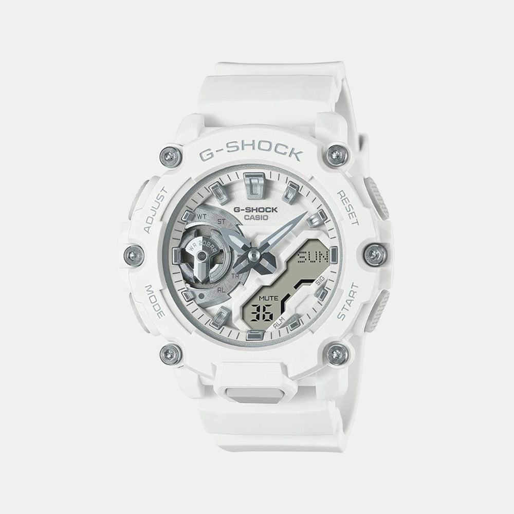 Casio G-Shock Women Quartz White Dial Analog-Digital Resin Watch G1254