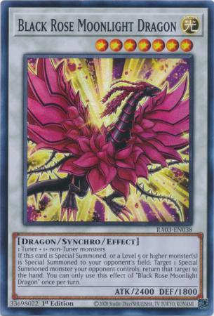 Yu-Gi-Oh! Black Rose Moonlight Dragon - RA03-EN038 - Super Rare - 1st Edition