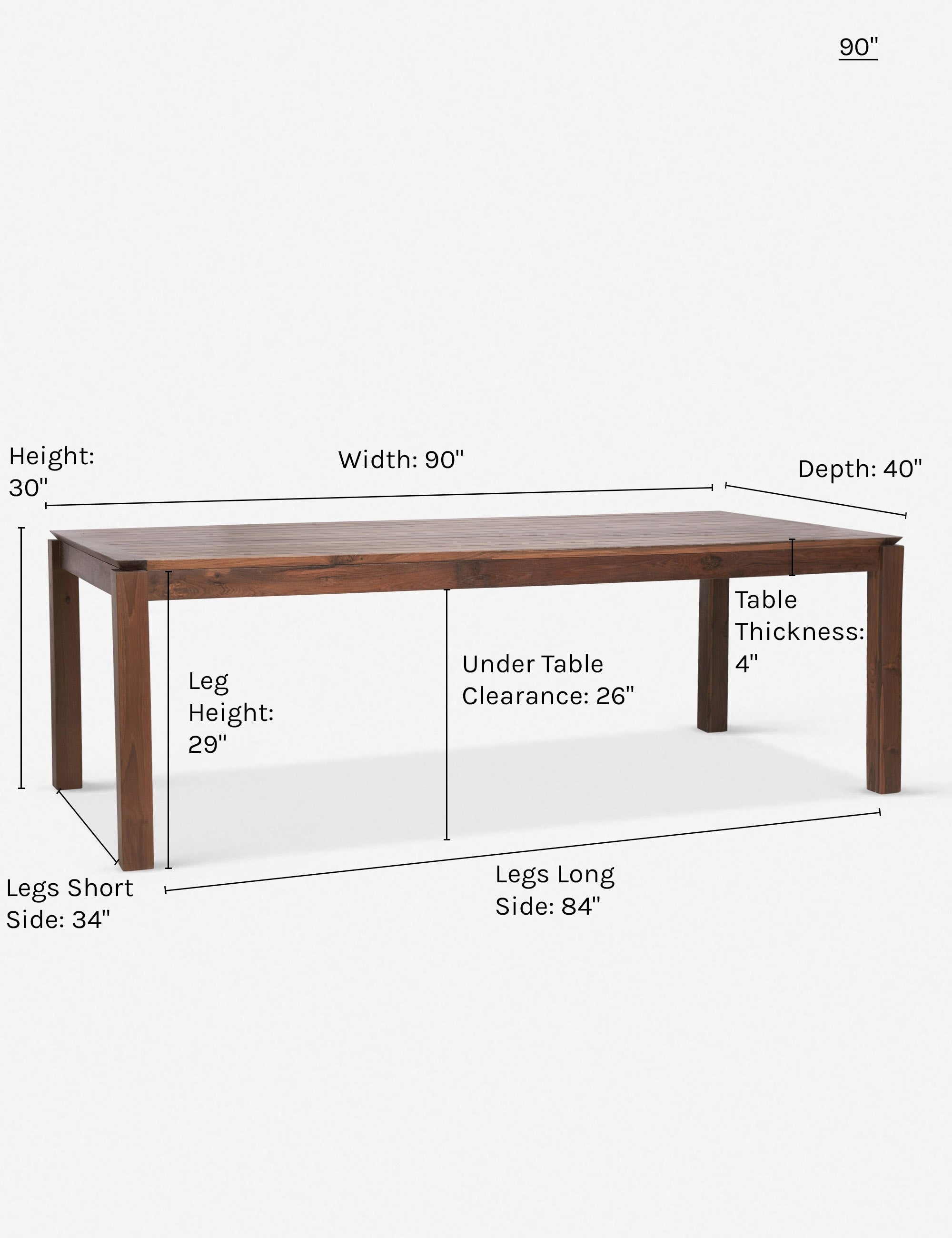 Lulu and Georgia Garner Indoor / Outdoor Dining Table - view 10