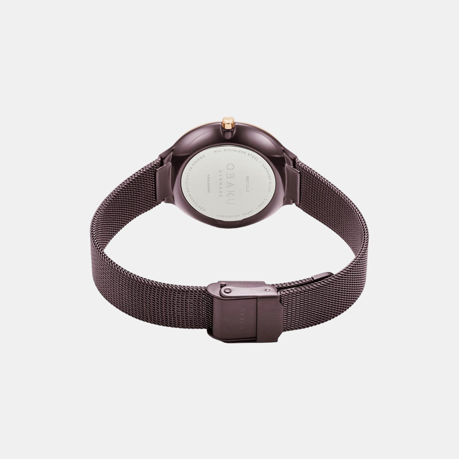 Obaku Ark Lille Women Quartz Brown Dial Analog Stainless Steel Watch V240LXXNMN - view 2