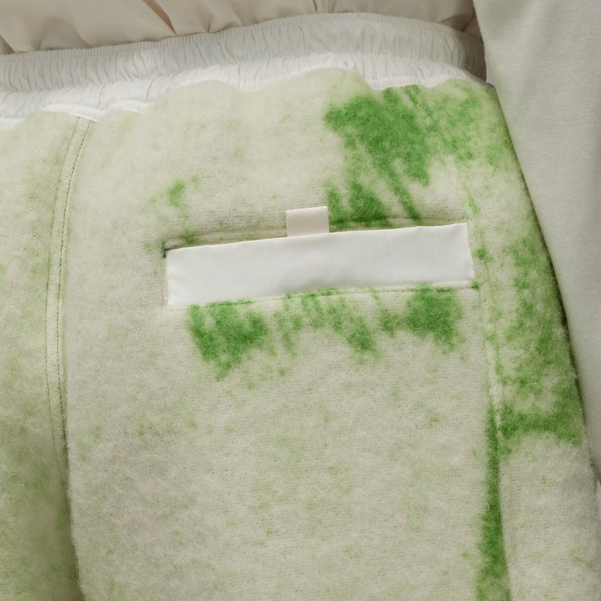 Y-3 | Fuzzy Fleece Shorts { Off White/team Rave Green - view 4