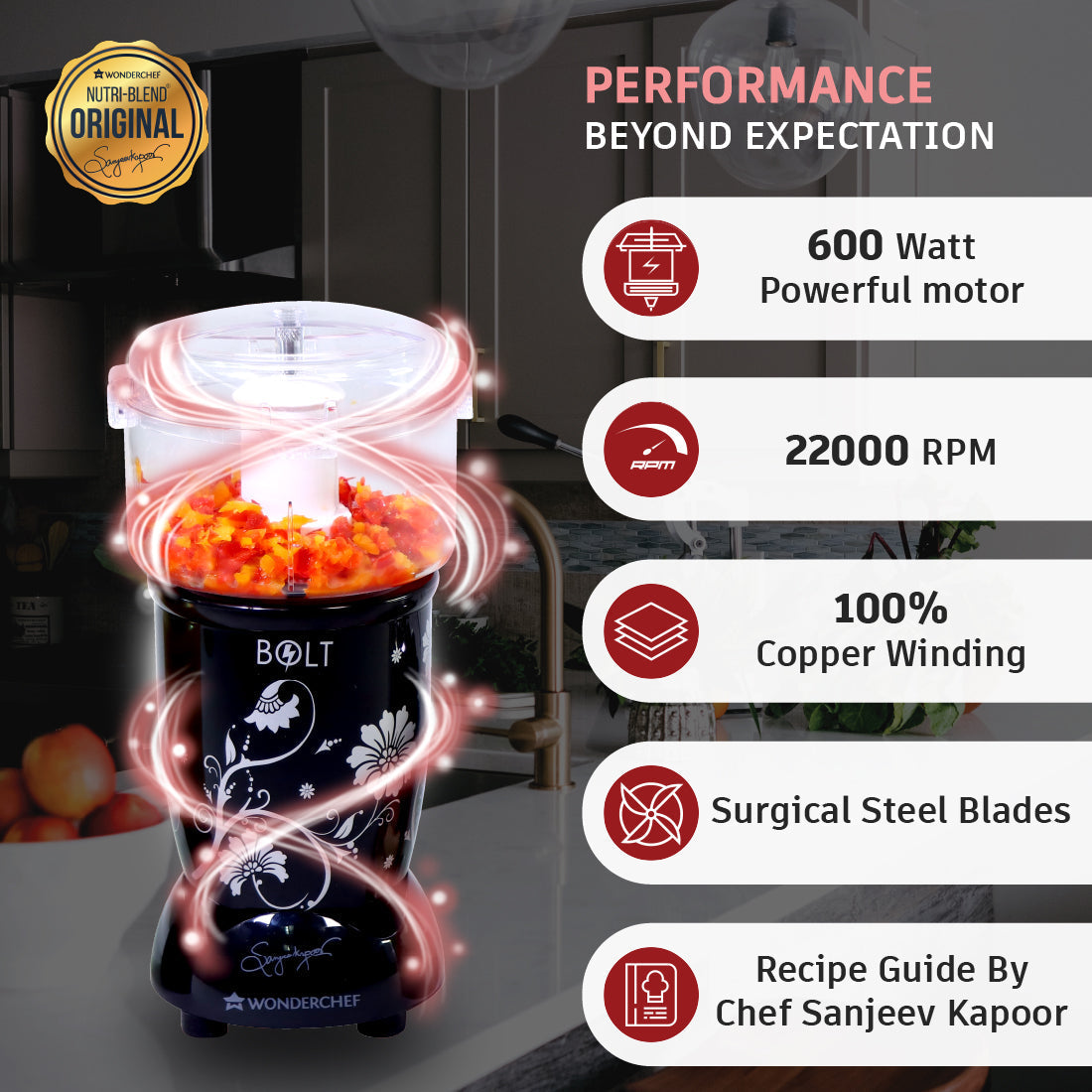 Wonderchef Renewed Nutri-blend BOLT | 600W - view 4