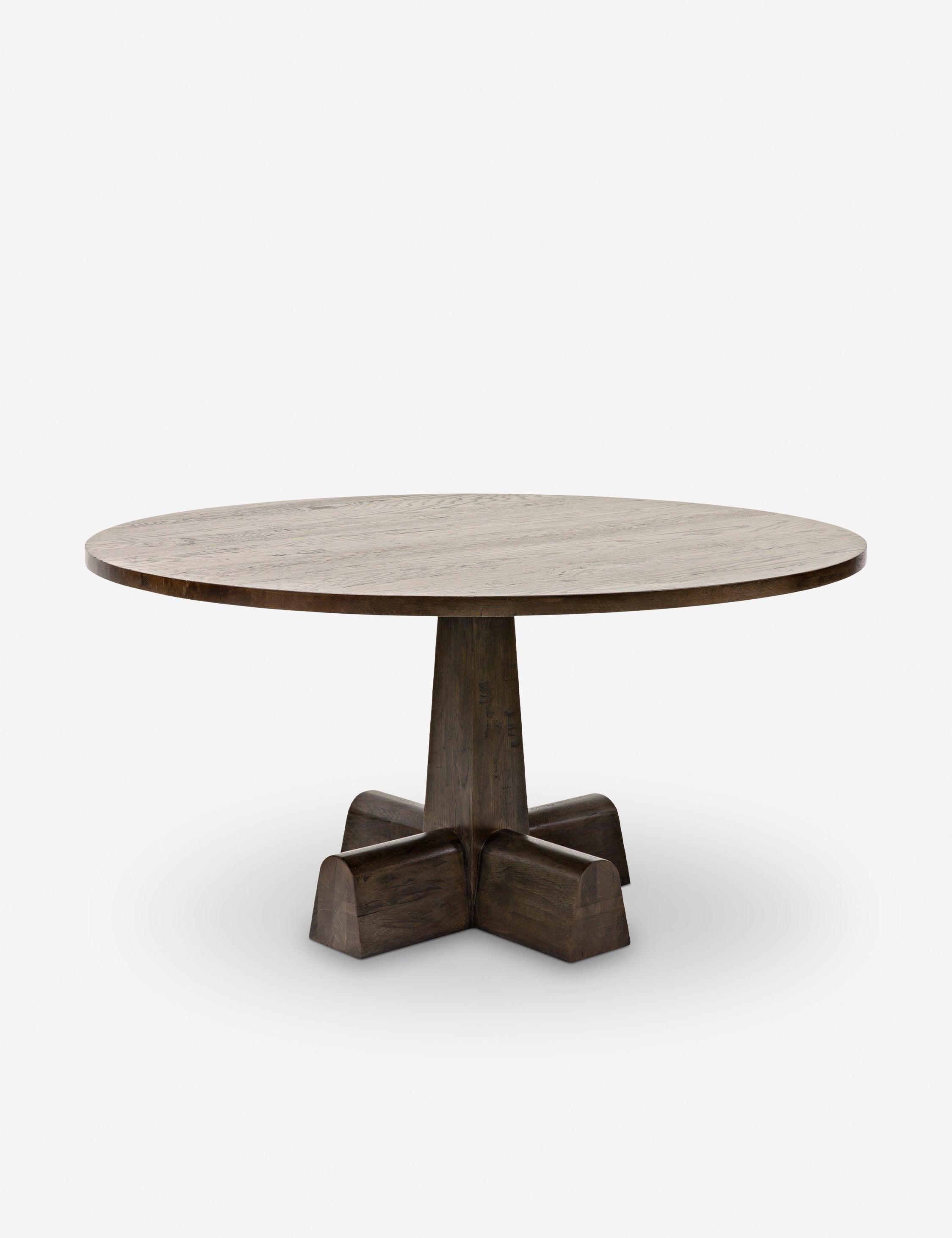 Lulu and Georgia Kiyomi Round Dining Table – Dark Brown