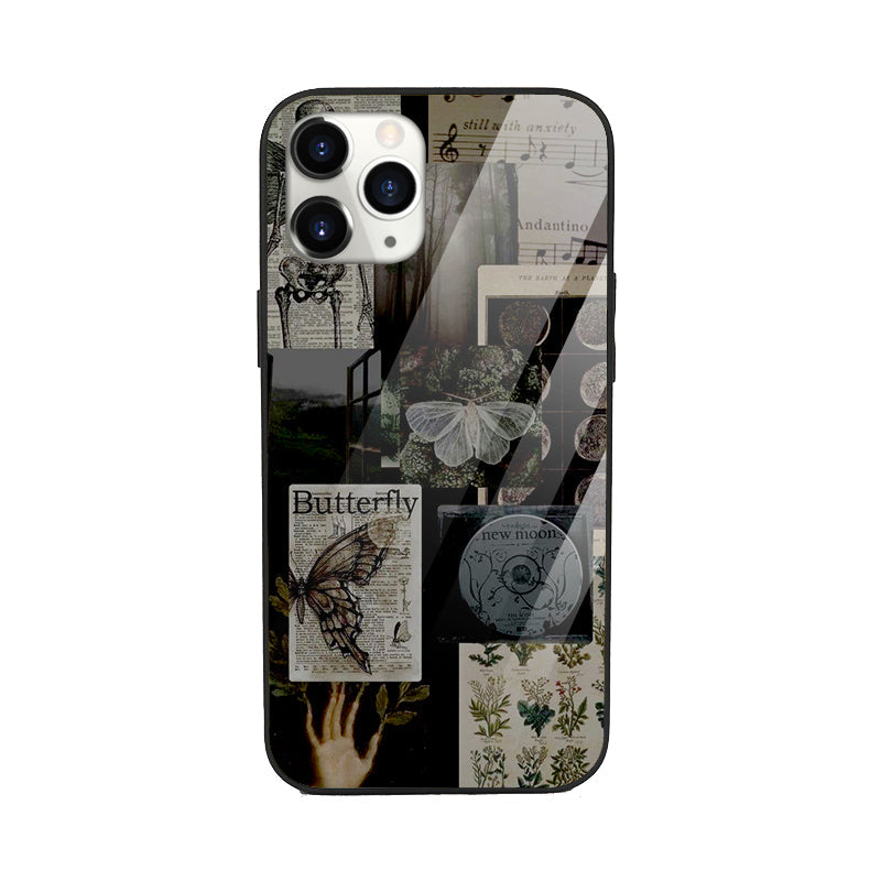 Casebasket Midnight Moths Aesthetic Glossy Phone Cover