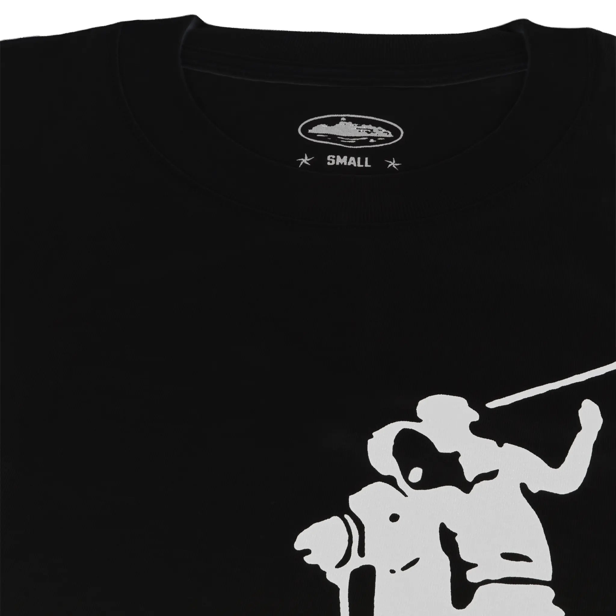 Corteiz Jack Boys Black White T Shirt - view 3