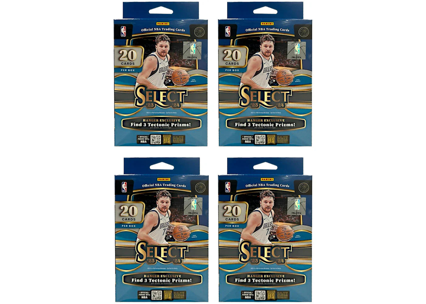 2023-24 Panini Select Basketball Hanger Box (Tectonic Prizms) 4x Lot