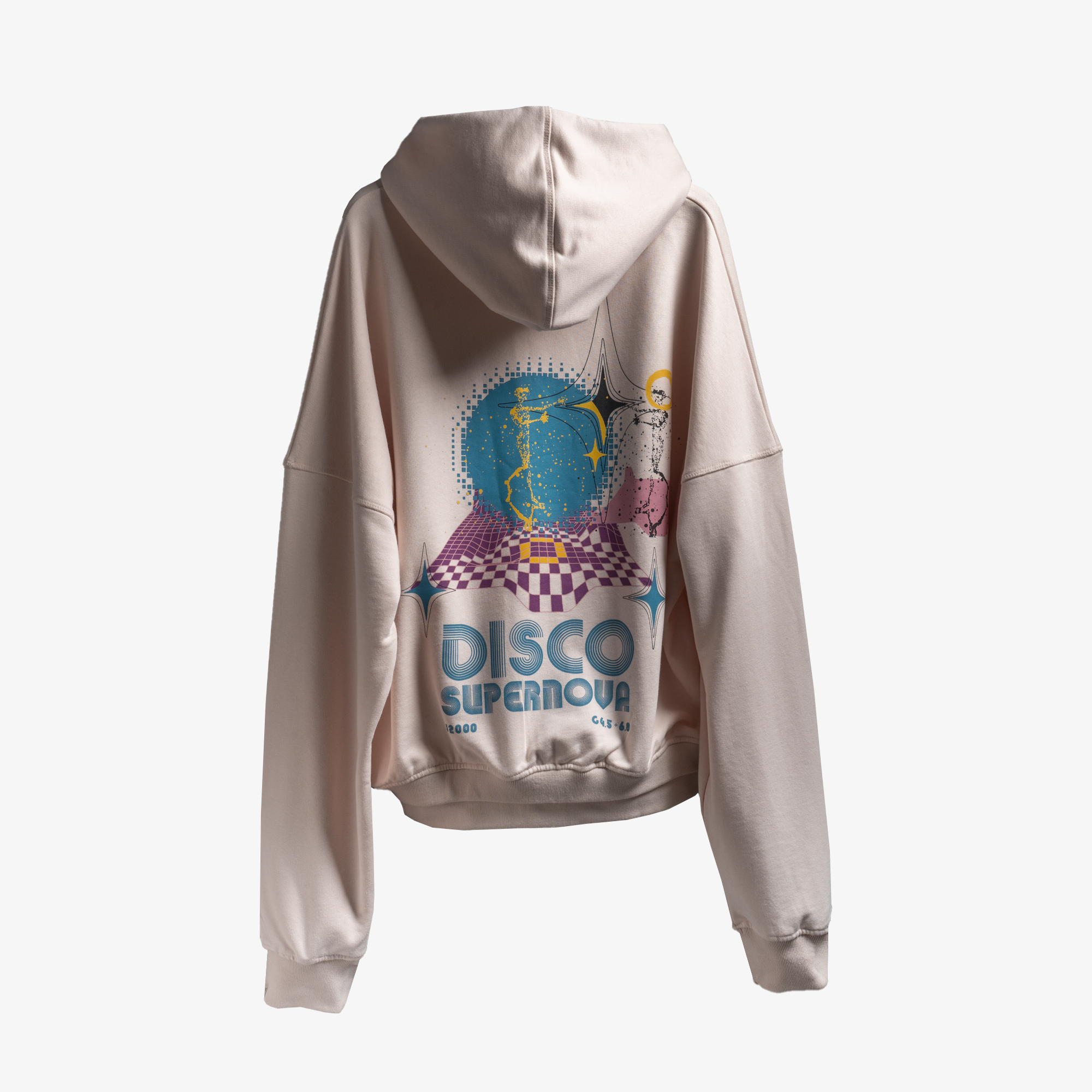 Superkicks | STARRY DISCO HOODIE { PEACH - view 2