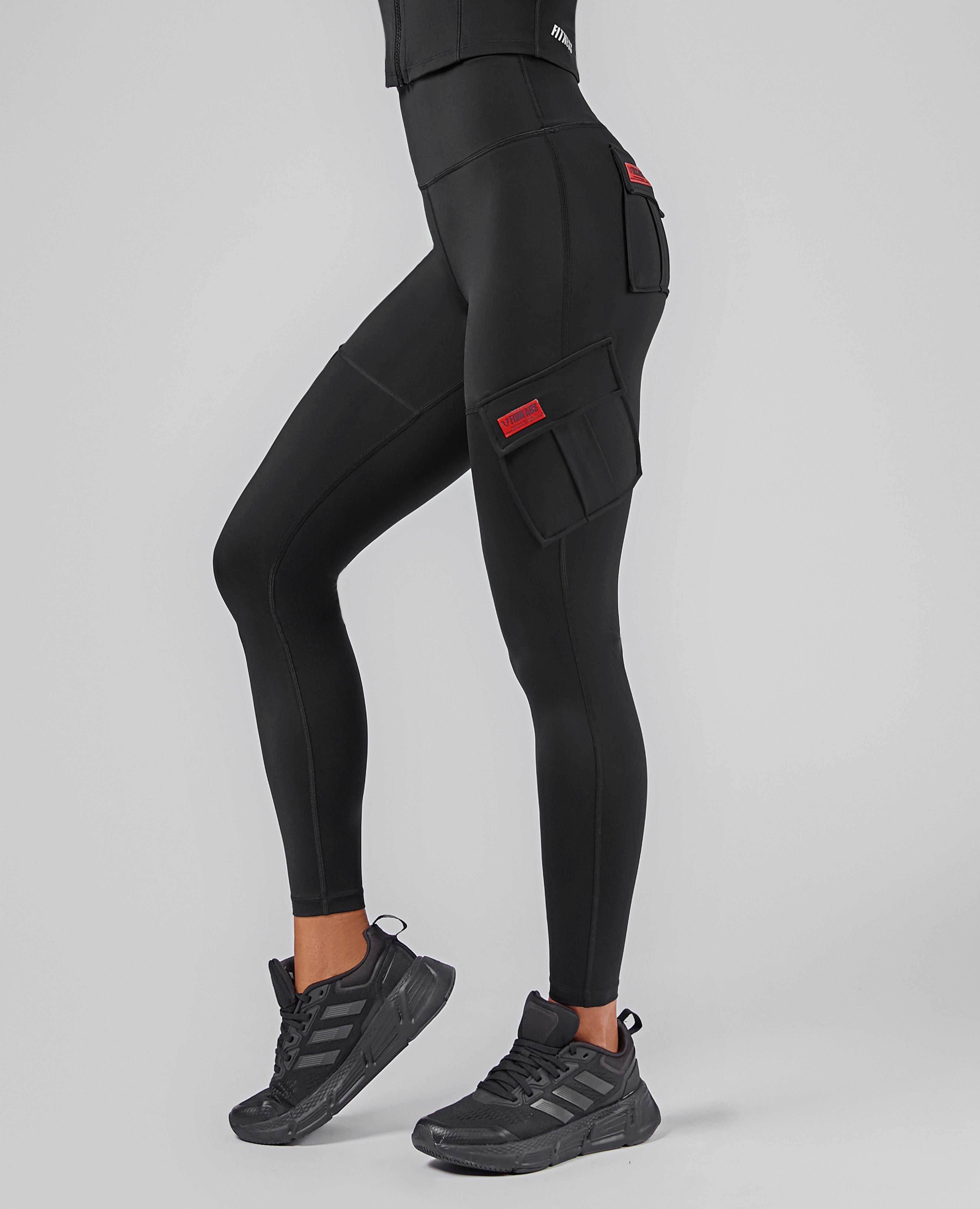 FIRM ABS Solo Cargo Leggings - Black