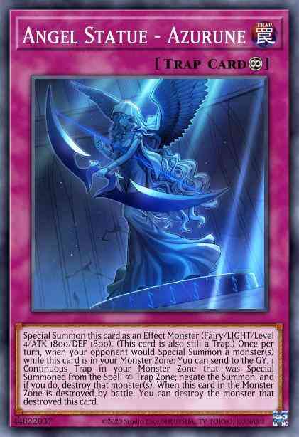 Yu-Gi-Oh! Angel Statue - Azurune - BLVO-EN079 - Super Rare - 1st Edition