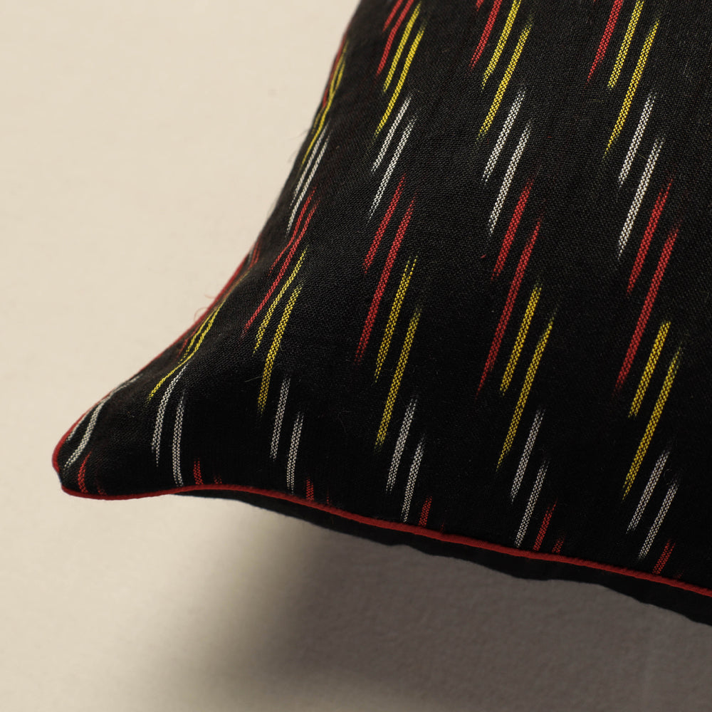 SOUTH KARGHA Black - Pochampally Ikat Cotton Cushion Cover (16 x 16 in) - view 2