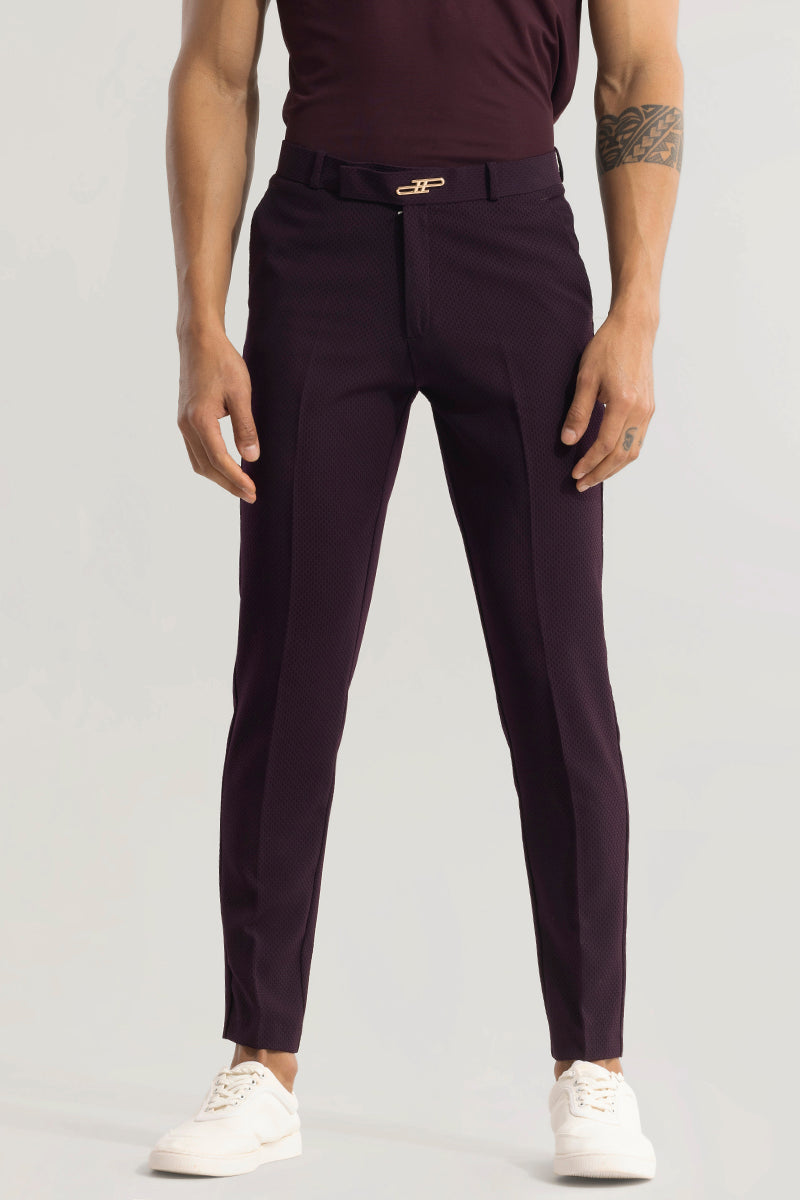 SNITCH Masonry Burgundy Trouser - view 6