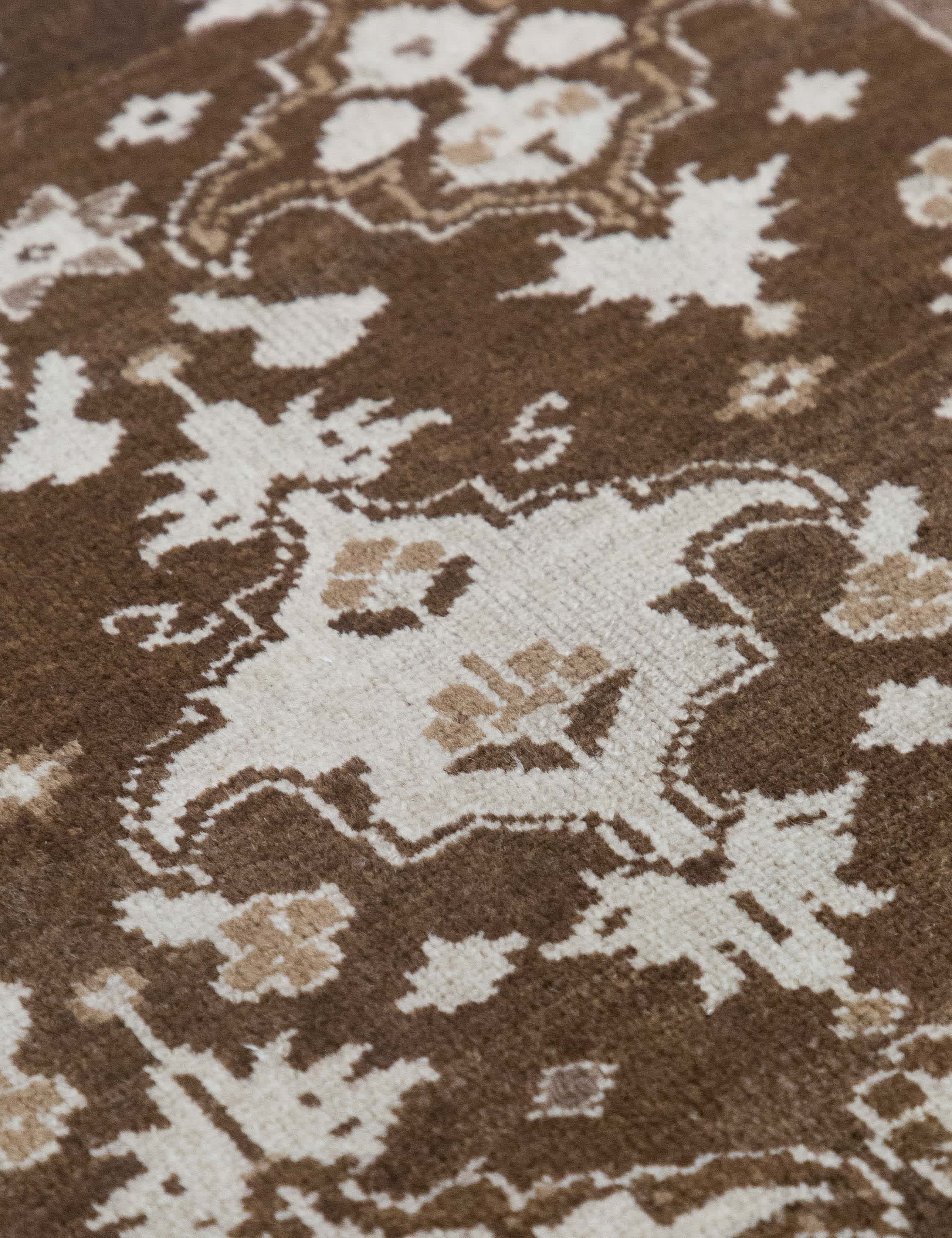 Lulu and Georgia Vintage Turkish Hand-Knotted Wool Rug No. 589, 3'8" x 7'2" - view 2