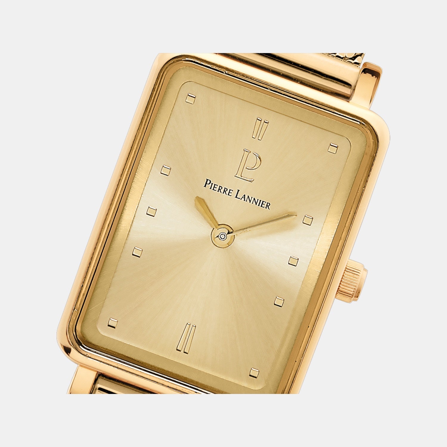 Pierre Lannier Ariane Women Quartz Gold Dial Analog Mesh Watch 057H542 - view 2