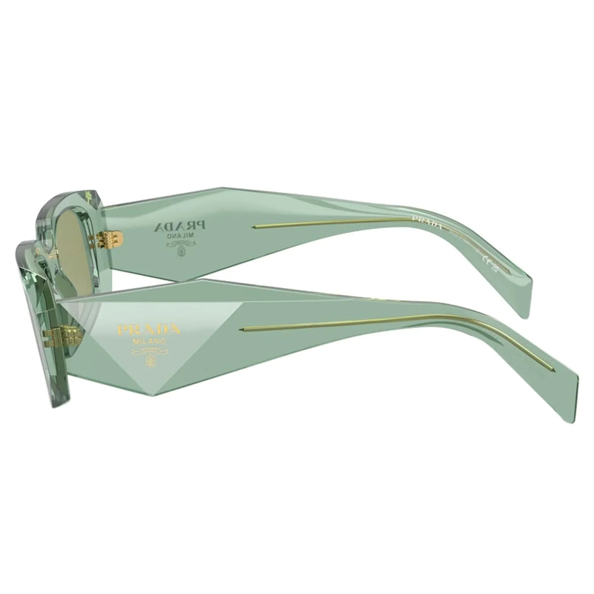 Prada PR 17WS 11R10E Transparent Sage Sunglasses - view 3