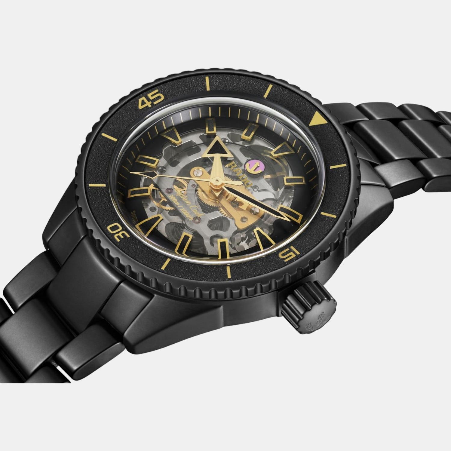 Rado Captain Cook Men Automatic Black Dial Analog Ceramic Watch R32147162 - view 2
