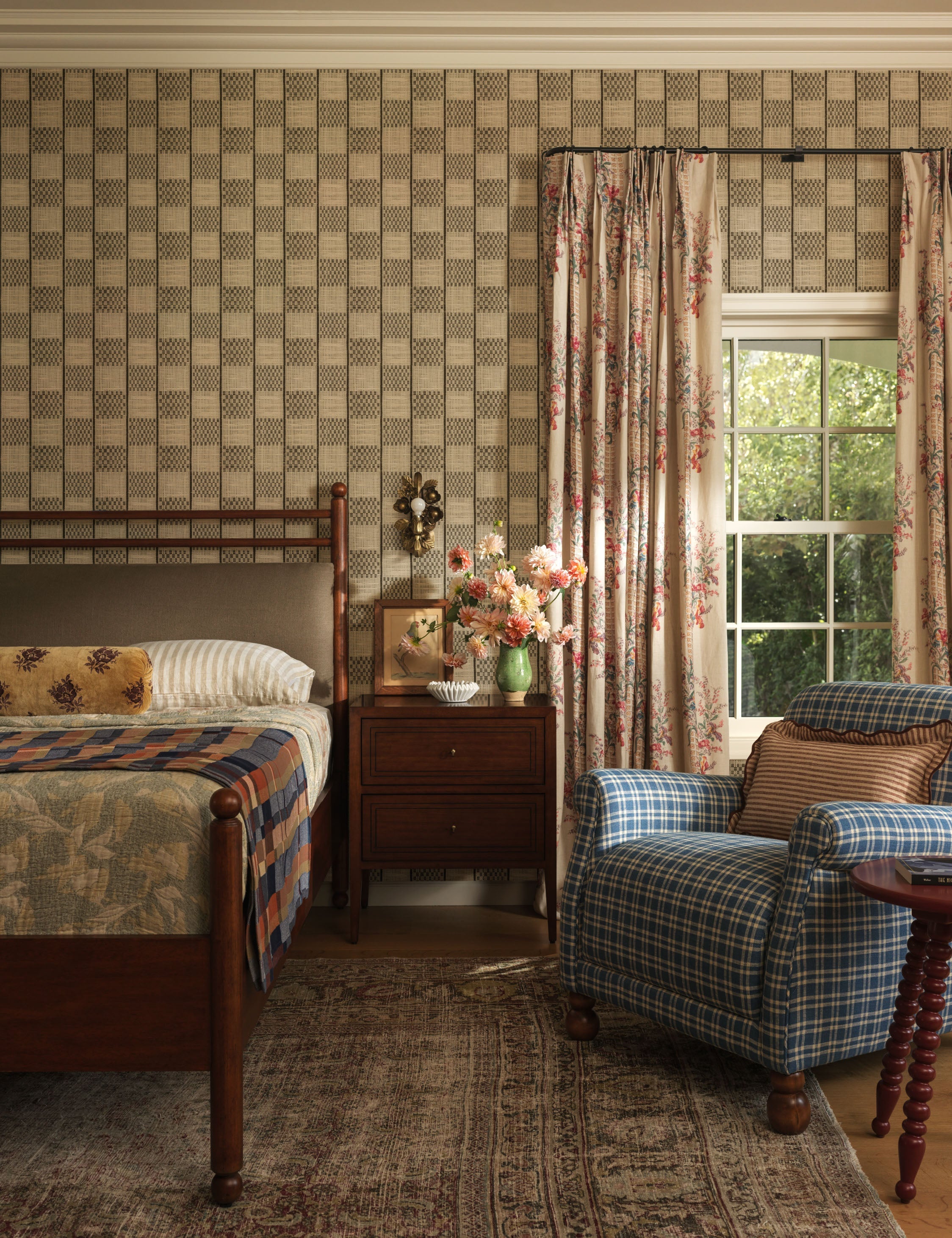 Lulu and Georgia Campden Pleated Linen Curtain Panel by Heidi Caillier - view 2