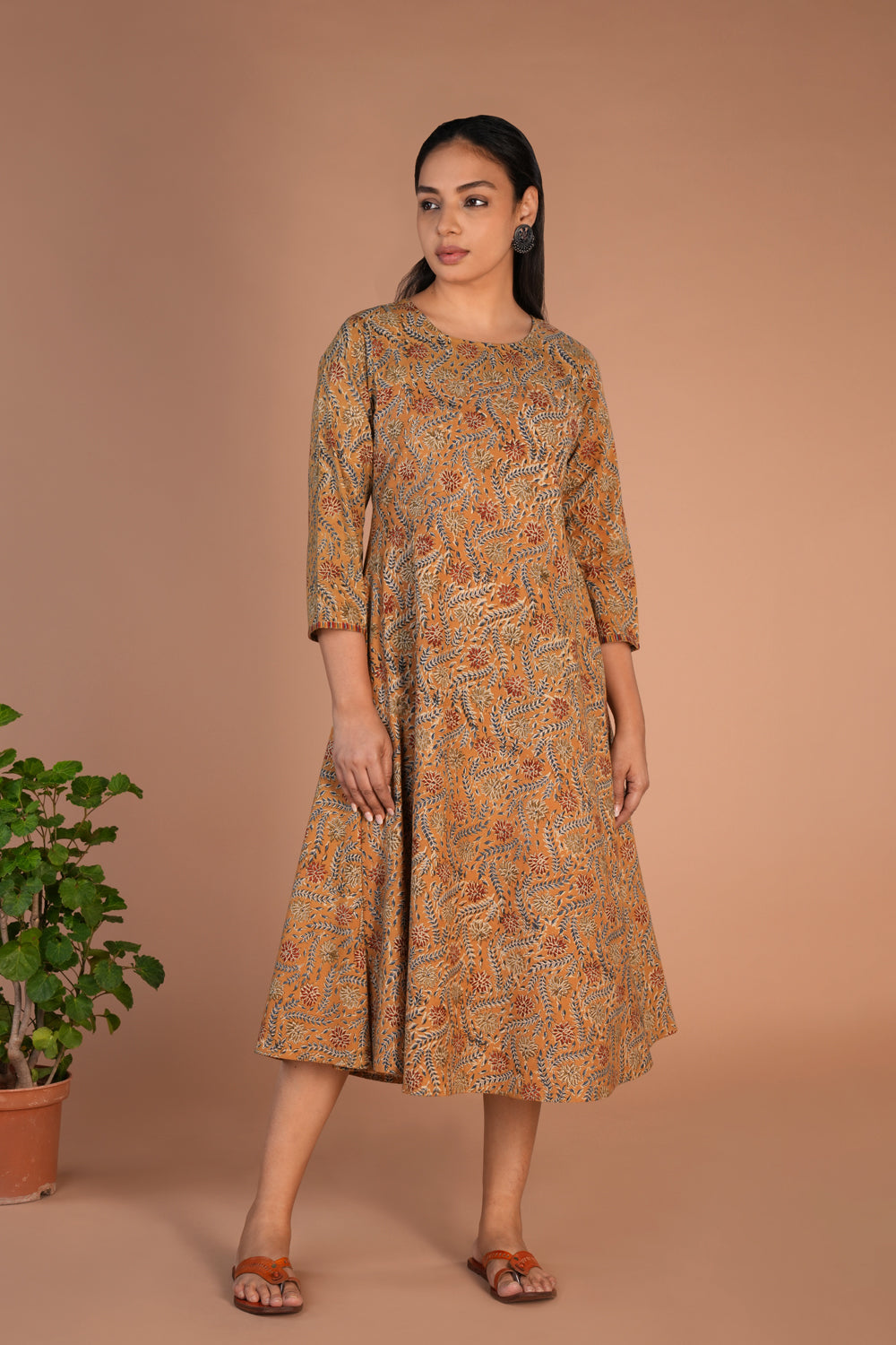 Kalanjali Ethnics Kalamkari handblock printed Kurti