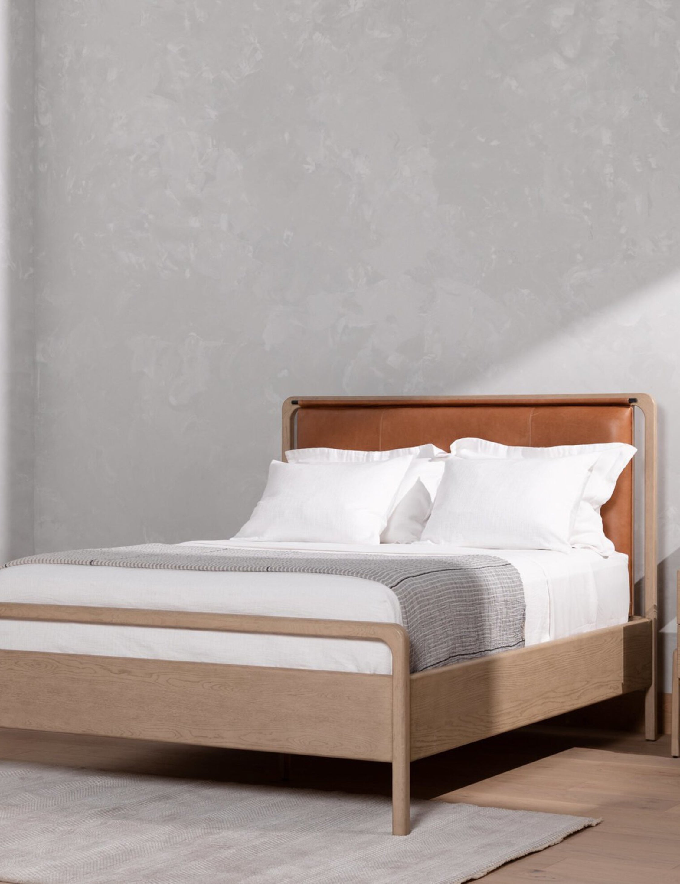Lulu and Georgia Tierney Leather Bed - view 3