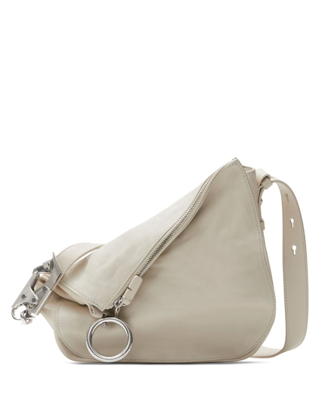 Burberry Small Knight Leather Shoulder Bag – Outer: Calf Leather 100%