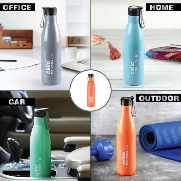 Cello Puro Steel-X Neo 900 Water Bottle, 720ml - view 44
