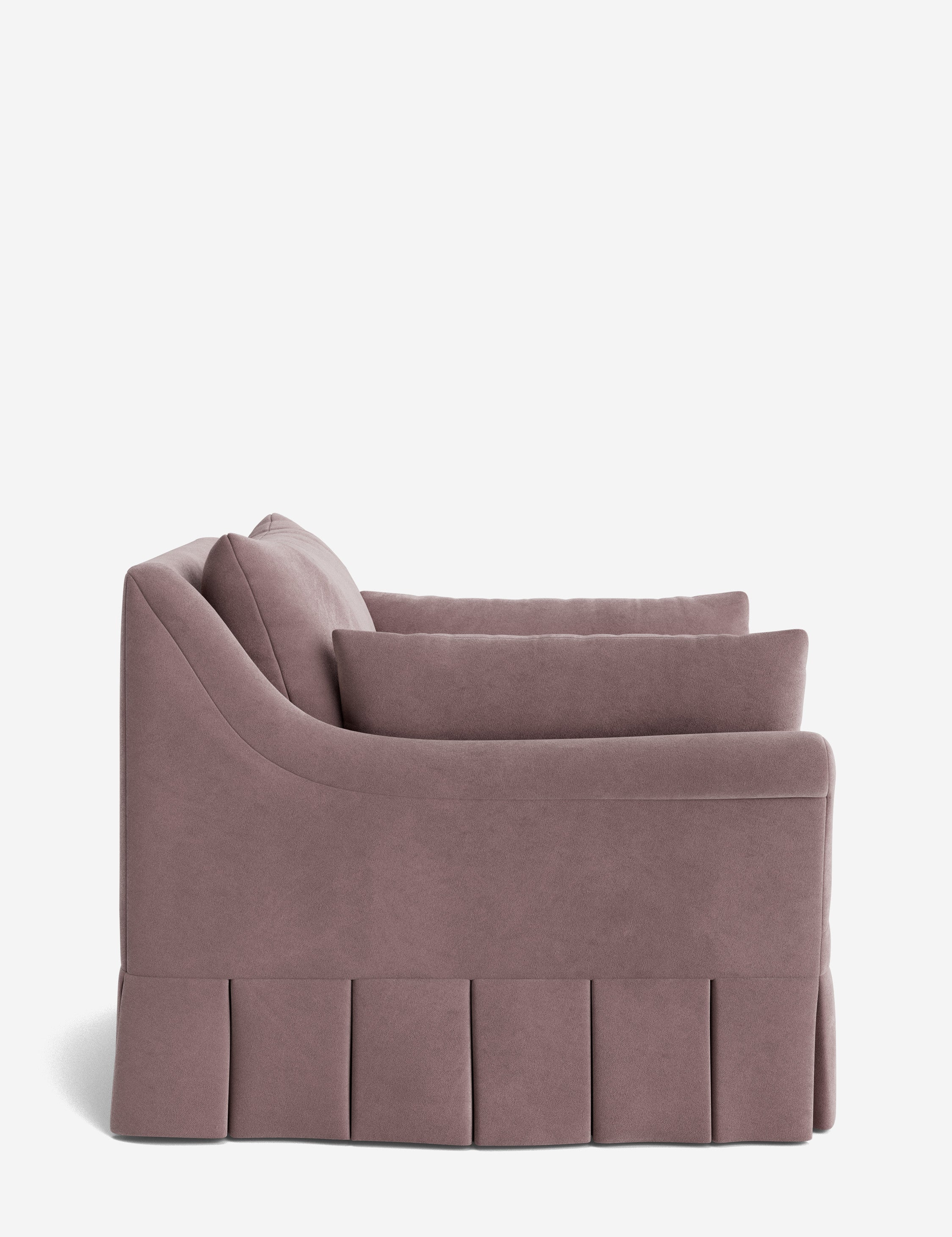 Lulu and Georgia Portola Rolled Arm Luxe Depth Pleated Chair - view 138