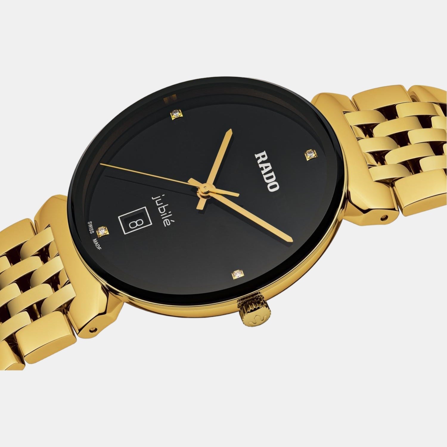 Rado Florence Unisex Quartz Black Dial Analog Stainless Steel Watch R48914703 - view 2