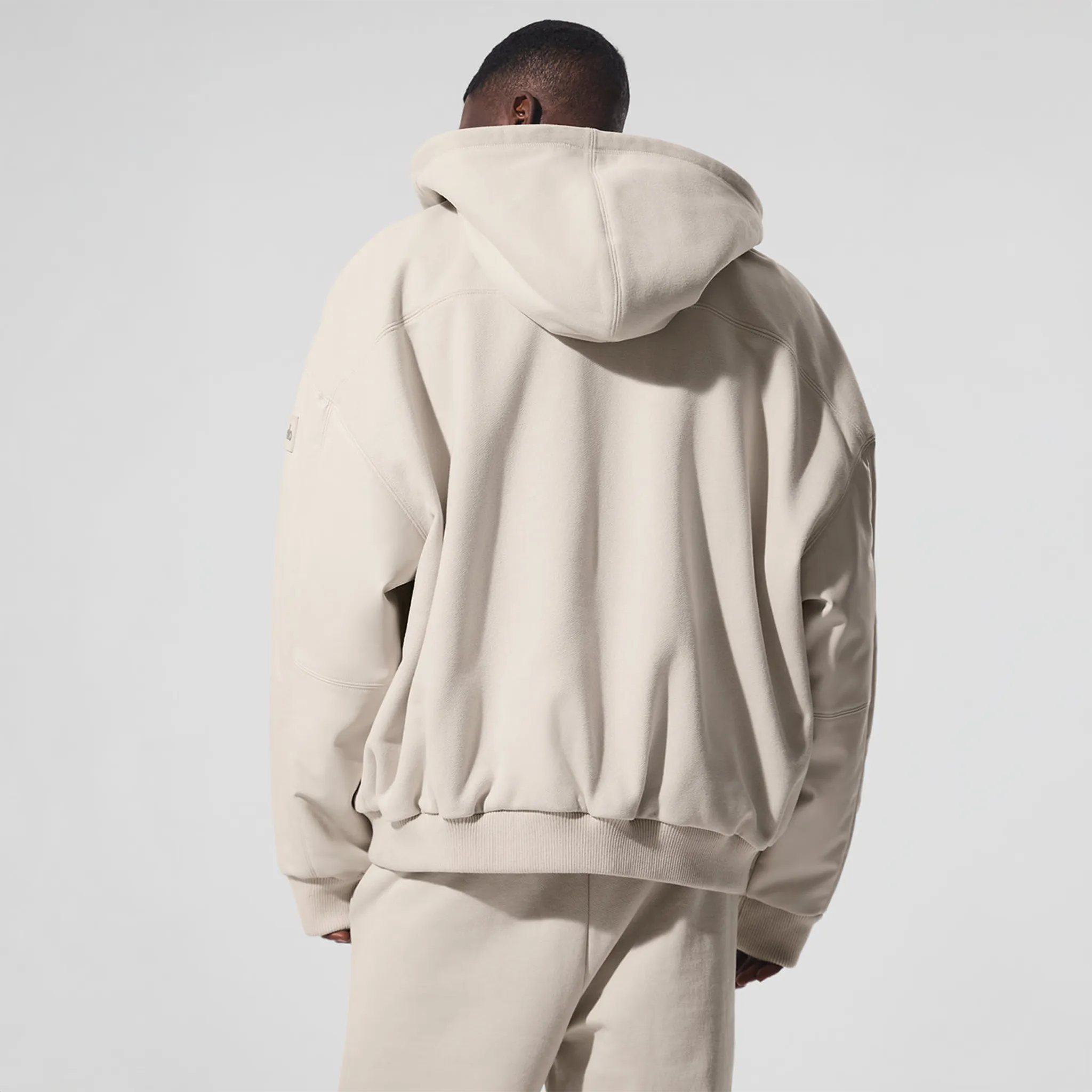 Alo Yoga Select Hooded Bone Bomber Jacket - view 2