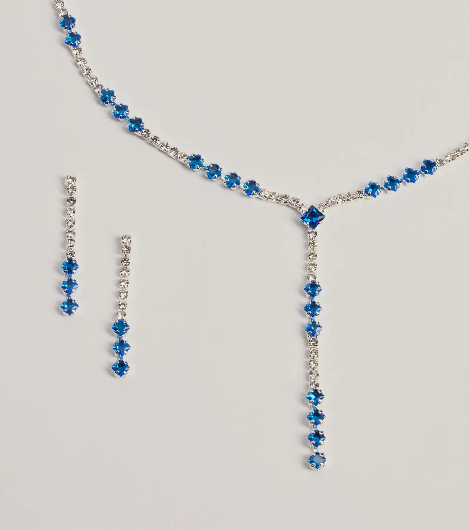 Windsor Luxe Glimmer Rhinestone Necklace And Earrings Set - view 2