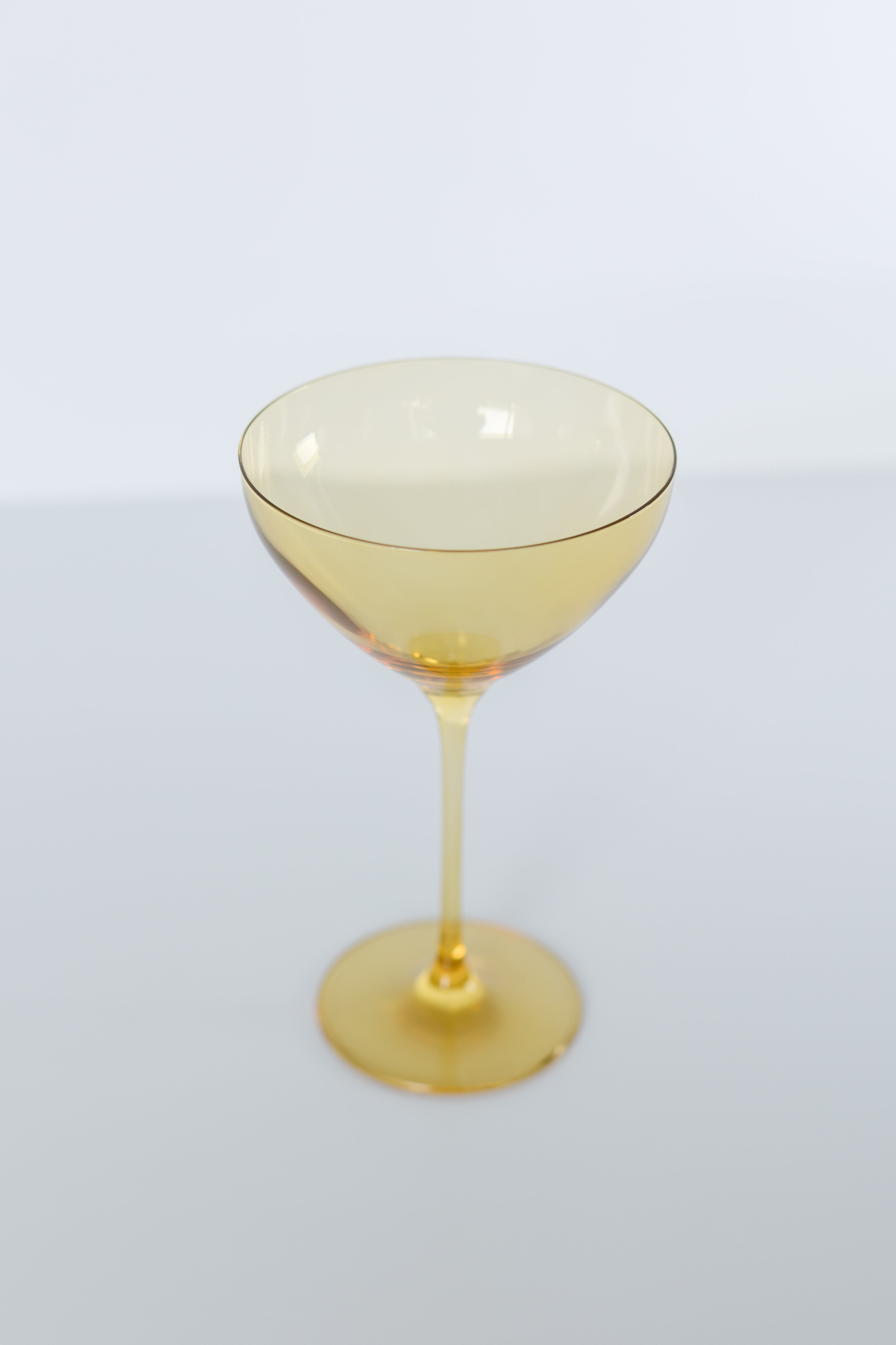 Estelle Colored Glass Estelle Colored Martini Glass - Set of 2 {Yellow} - view 4