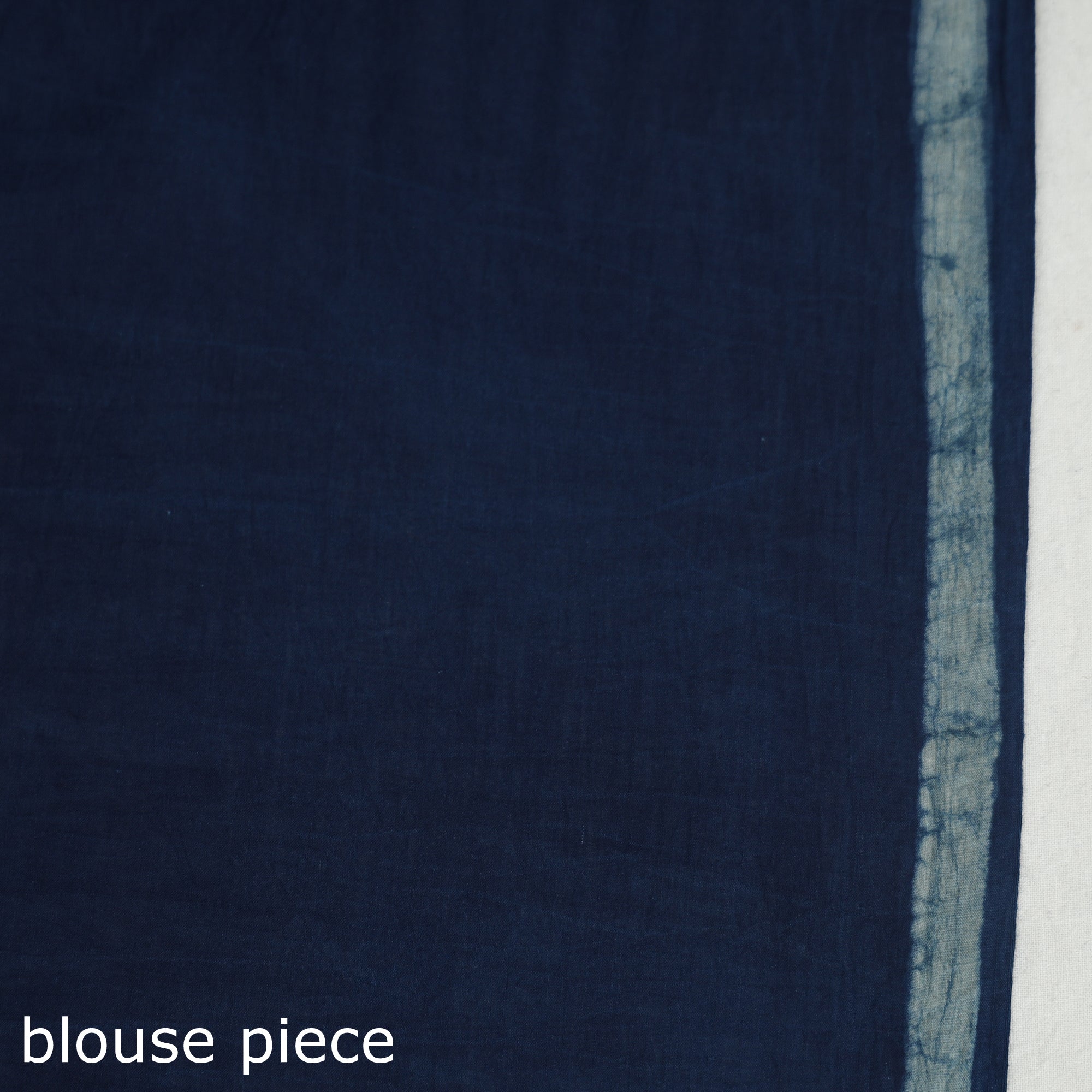 HAVELI CHRONICLES Blue - Akola Hand Block Printed Cotton Saree - view 7