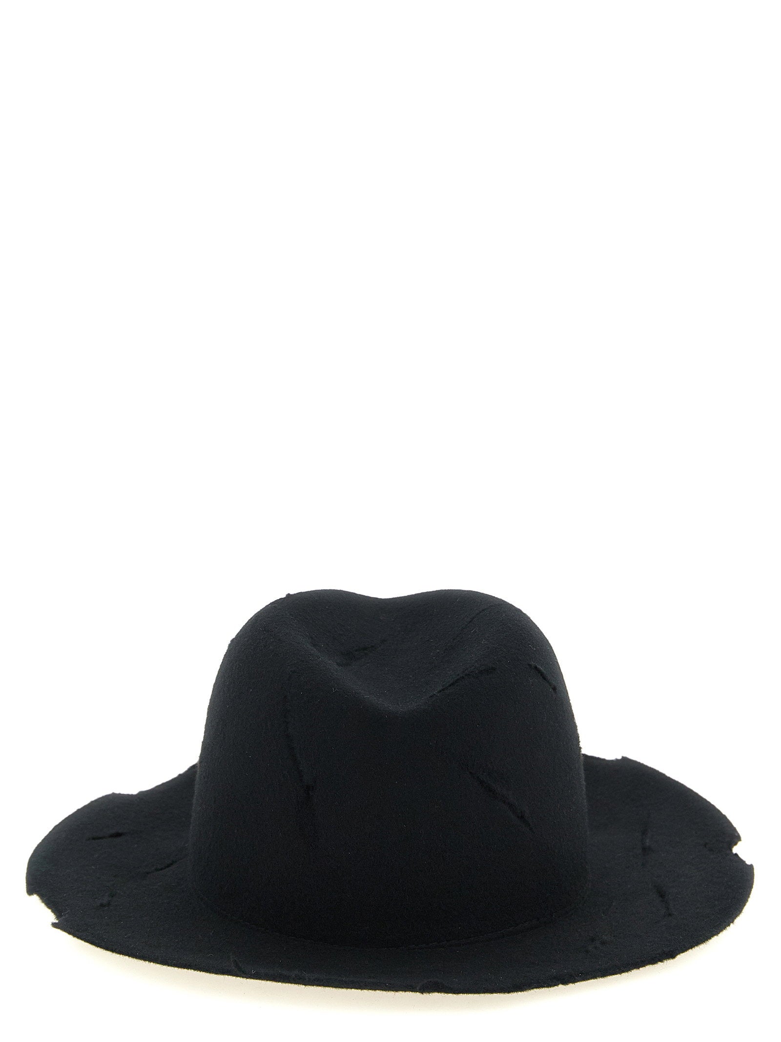 Yohji Yamamoto Cut-out Hat – 100% wool - view 3
