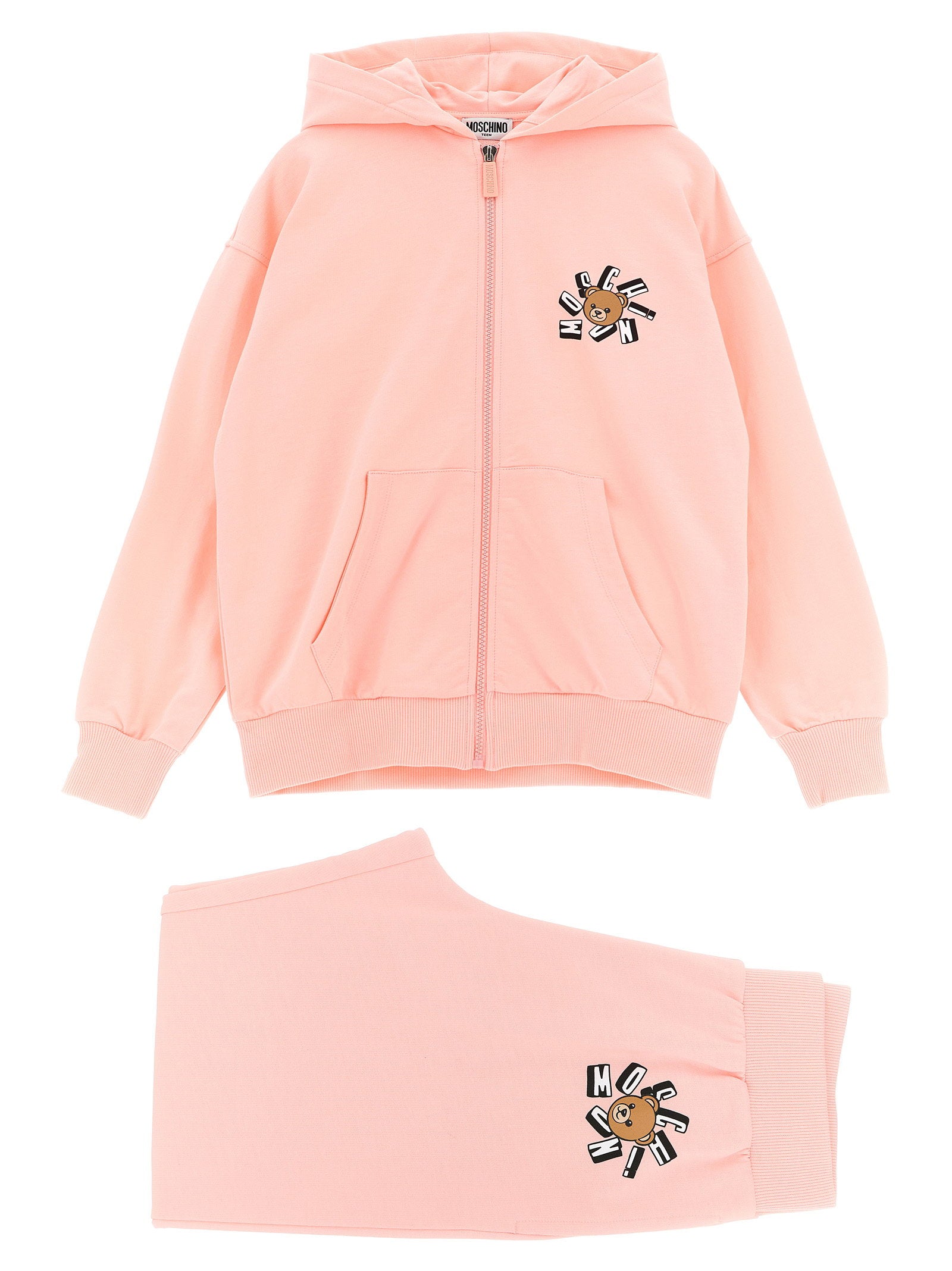 Hoodie joggers – Moschino Kid Teen Hoodie + Joggers – 100% cotton