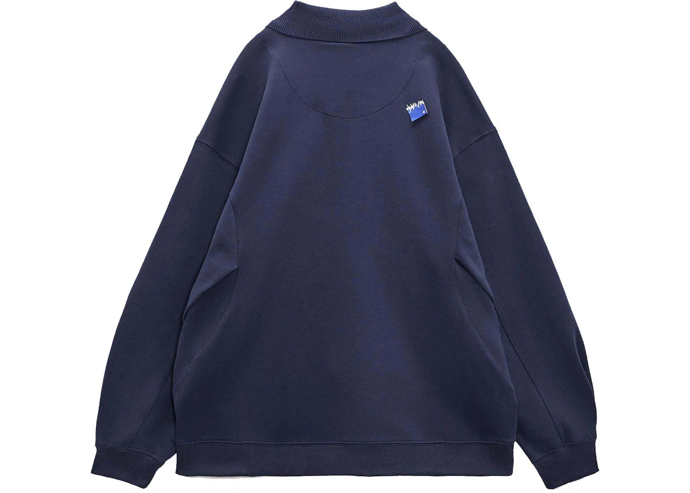 ADER error x Zara Oversized Polo Shirt Navy Blue - view 2